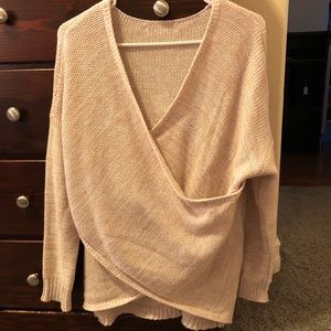 Cross body sweater